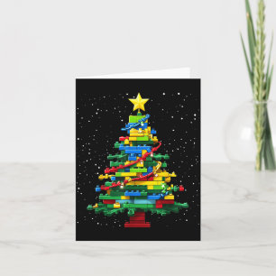 Weihnachtsbaum Block Ziegel Bau Xmas Master Bu Karte
