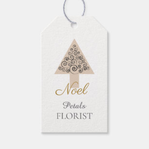 Weihnachtsbaum Boutique Florist Branding, Noel     Geschenkanhänger