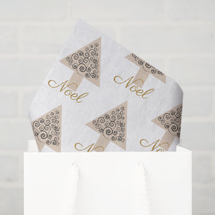 Weihnachtsbaum Boutique Florist Branding, Noel Seidenpapier