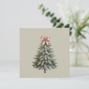 Weihnachtsbaum Bow Coquette Xmas Feiertagskarte