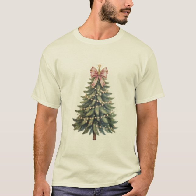 Weihnachtsbaum Bow Coquette Xmas T-Shirt (Vorderseite)