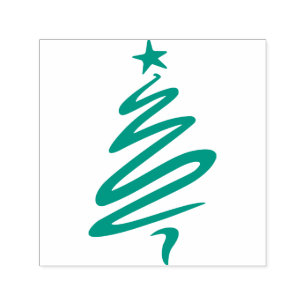 Weihnachtsbaum-Briefmarke Permastempel