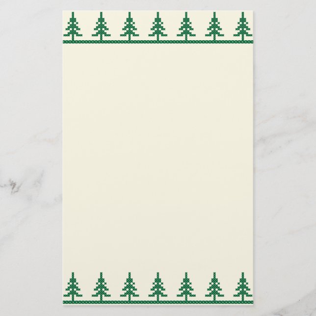 Weihnachtsbaum Briefpapier (Vorderseite)