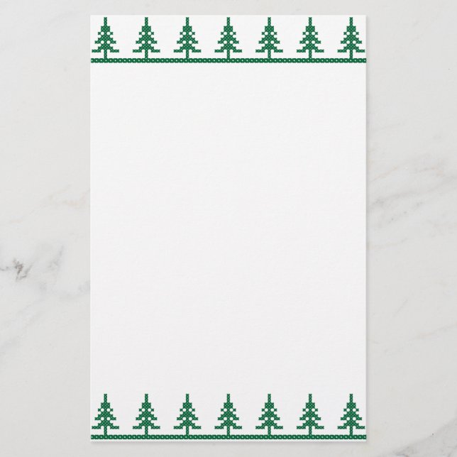 Weihnachtsbaum Briefpapier (Vorderseite)