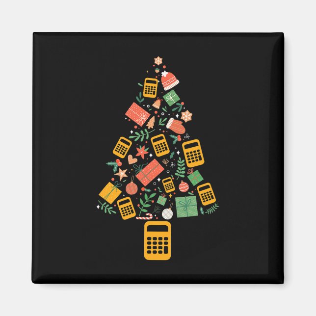 Weihnachtsbaum Buchhalter Rechner Finanzen Chris Magnet (Vorne)