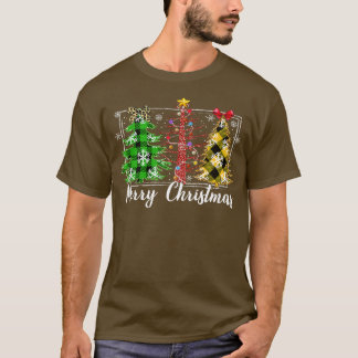 Weihnachtsbaum Buffalo Kariert Rot Grün Weihnachts T-Shirt