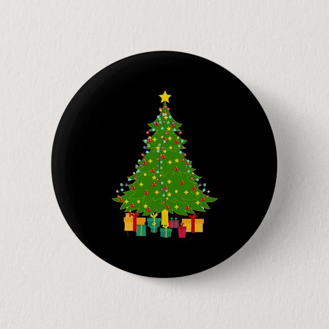 Weihnachtsbaum Button (Vorderseite)