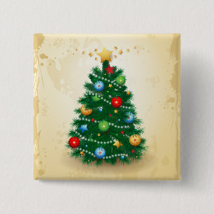 Weihnachtsbaum Button