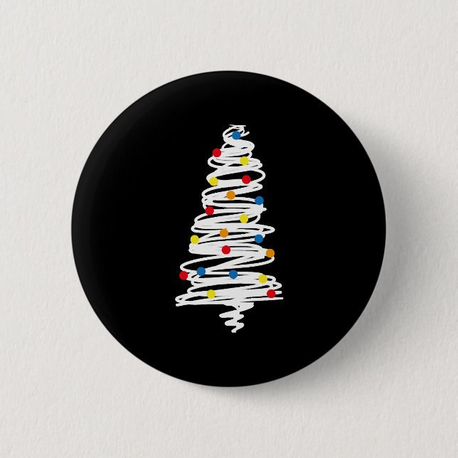 Weihnachtsbaum Button (Vorderseite)