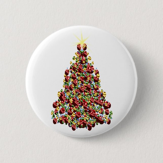Weihnachtsbaum Button (Vorderseite)