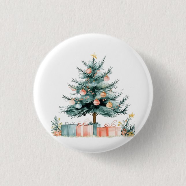 Weihnachtsbaum Button (Vorderseite)