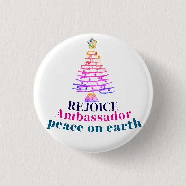 Weihnachtsbaum Button (Vorderseite)