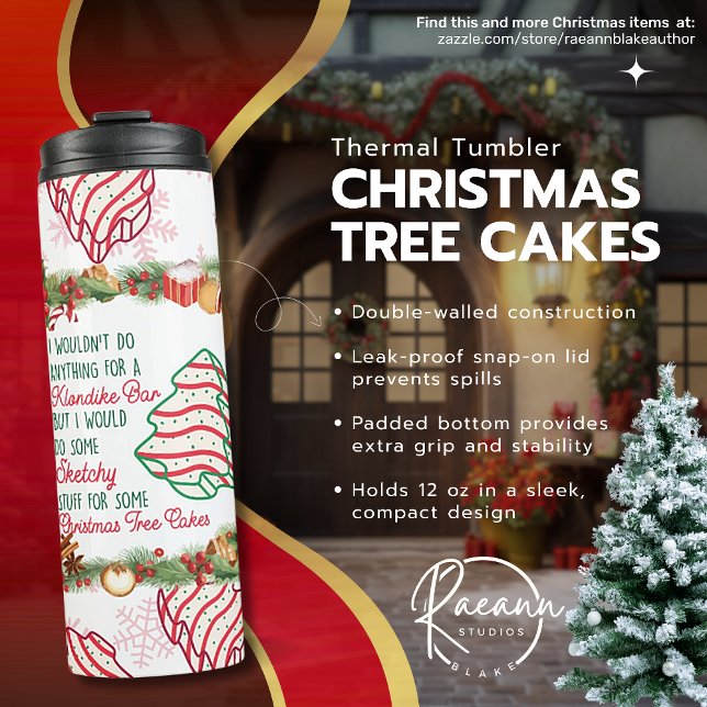 Weihnachtsbaum Cakes Thermal Tumbler Thermosbecher (Von Creator hochgeladen)