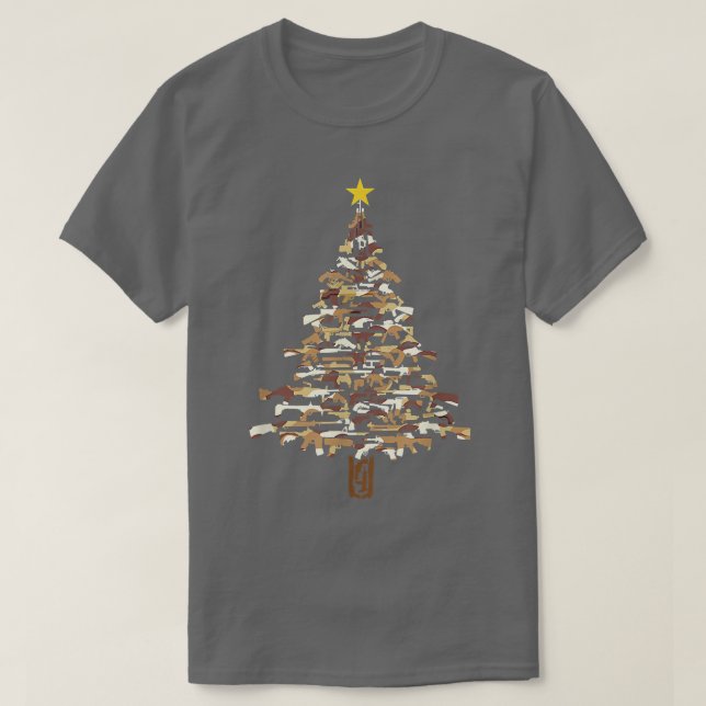 Weihnachtsbaum Camouflage drucken Xmas Geschenk fü T-Shirt (Design vorne)