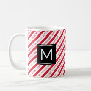 Weihnachtsbaum Candy Cane Red Stripes Tasse