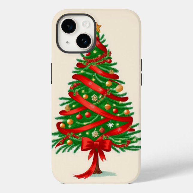 Weihnachtsbaum Case-Mate iPhone Hülle (Rückseite)