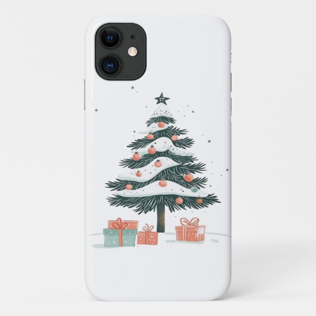 Weihnachtsbaum Case-Mate iPhone Hülle (Rückseite)