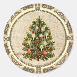 Weihnachtsbaum Classic Round Sticker