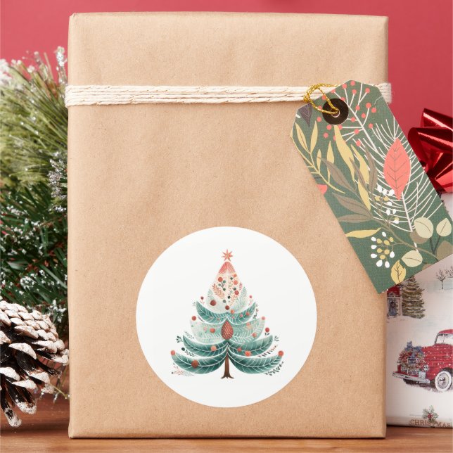 Weihnachtsbaum Classic Sticker (Feiertag)