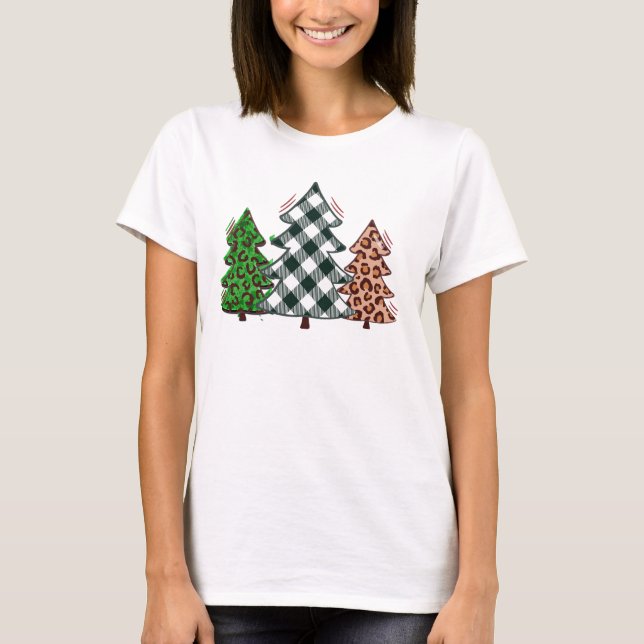 Weihnachtsbaum Collage Shirt - T-Shirt (Vorderseite)
