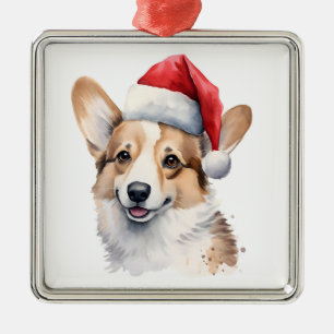 Weihnachtsbaum Corgi Ornament Aus Metall