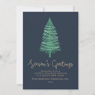 Weihnachtsbaum Corporate Holiday Card Feiertagskarte