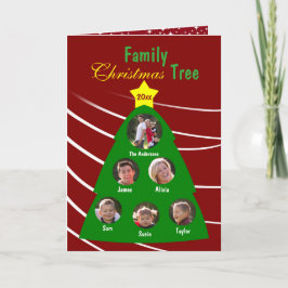 Weihnachtsbaum Custom Foto Grußkarte Feiertagskarte
