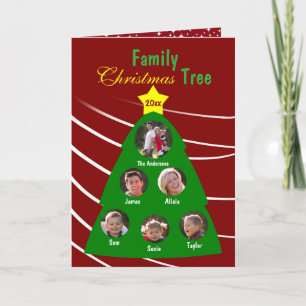 Weihnachtsbaum Custom Foto Grußkarte Feiertagskarte