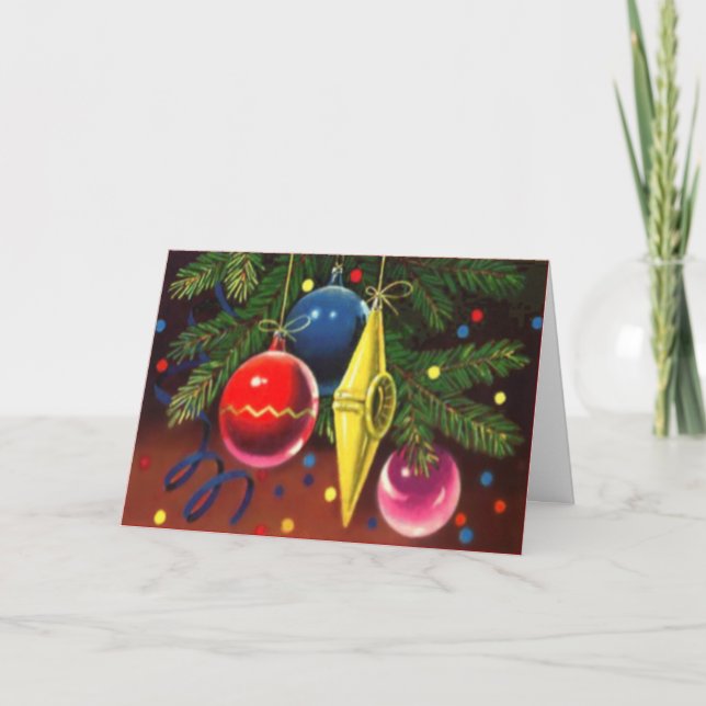 Weihnachtsbaum Custom Greetings Card Feiertagskarte (Vorderseite)