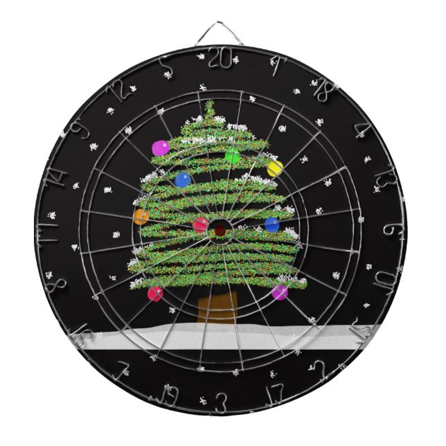 Weihnachtsbaum Dartscheibe (vorne)