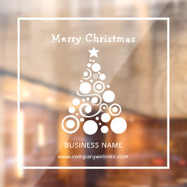 Weihnachtsbaum-Dekoration Fensteraufkleber