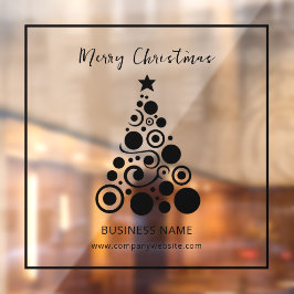 Weihnachtsbaum-Dekoration Fensteraufkleber