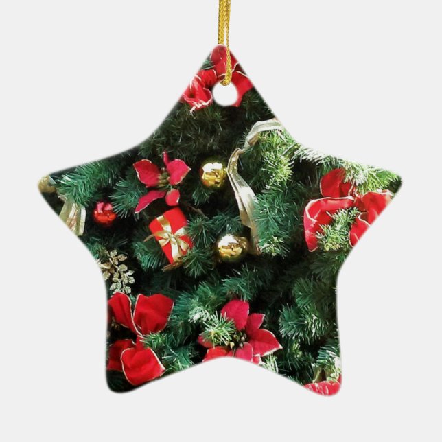 Weihnachtsbaum dekoriert keramik ornament (Hinten)