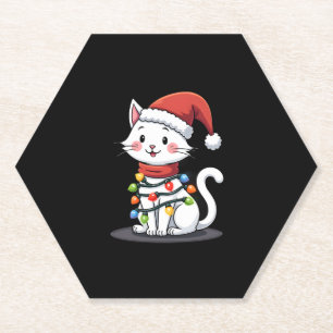 Weihnachtsbaum der Katze (3) Untersetzer
