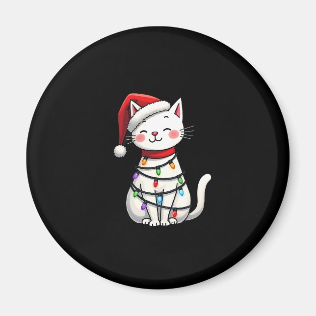 Weihnachtsbaum der Katze (5) Magnet (Vorne)