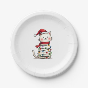 Weihnachtsbaum der Katze (6) Pappteller