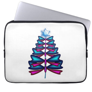 Weihnachtsbaum der Libelle Laptopschutzhülle