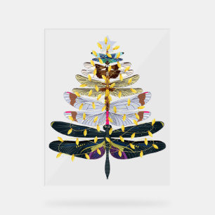 Weihnachtsbaum der Libellen Acrylschild