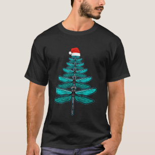 Weihnachtsbaum der Libellen Weihnachtsmannmütze We T-Shirt