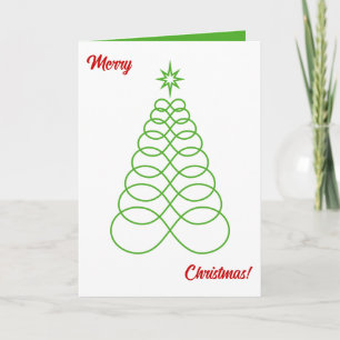 Weihnachtsbaum der unendlichen Liebe - Foto innen Feiertagskarte