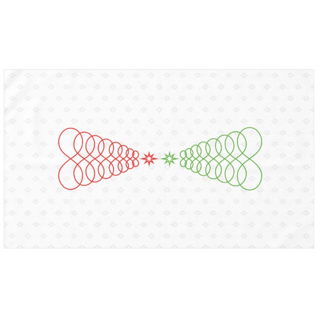 Weihnachtsbaum der unendlichen Liebe Tischdecke (Vorderseite (Horizontal))