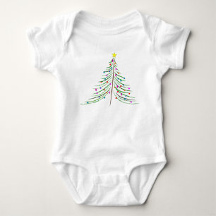 Weihnachtsbaum des Babys Baby Strampler