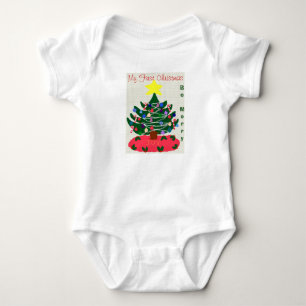 Weihnachtsbaum des Babys Baby Strampler