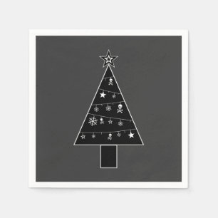 Weihnachtsbaum des DOOM-Papiers Napkins Serviette