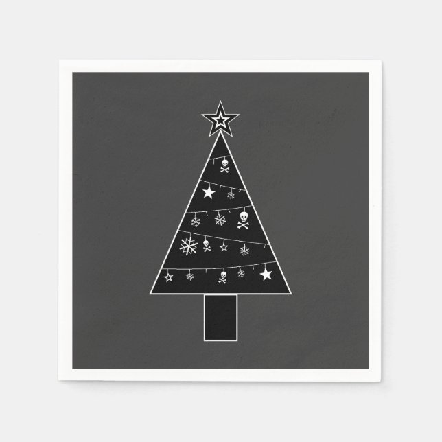 Weihnachtsbaum des DOOM-Papiers Napkins Serviette (Vorderseite)