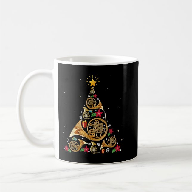 Weihnachtsbaum des französischen Horns Kaffeetasse (Links)