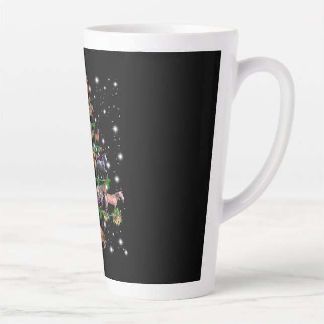 Weihnachtsbaum des Pferdes, bedeckt durch Blitzlic Milchtasse (Rechts)
