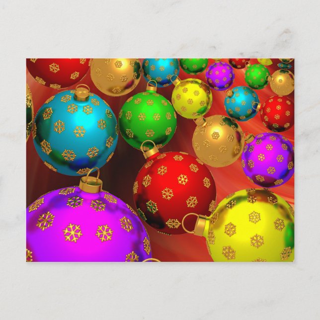 Weihnachtsbaum - Design Feiertagspostkarte (Vorderseite)
