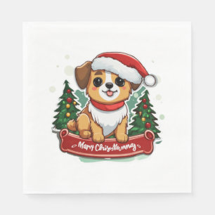 Weihnachtsbaum-Design Holiday Pet Bekleidung Serviette