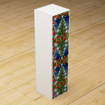 Weihnachtsbaum Design Weingeschenkbox